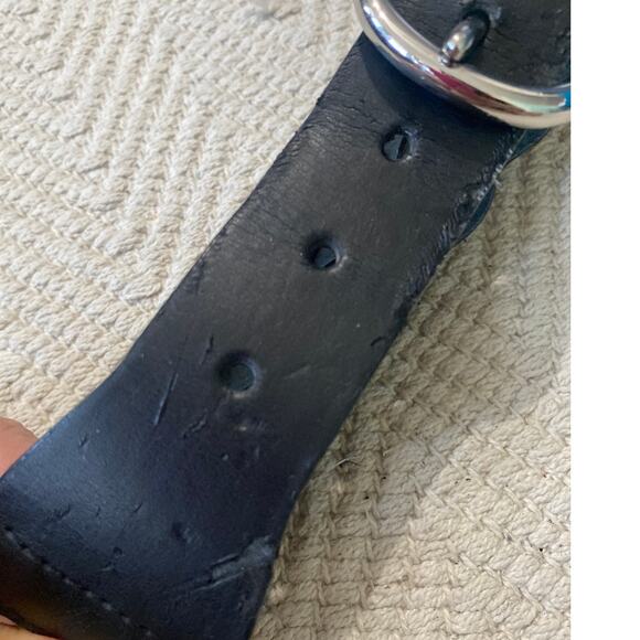 Braided Black Belt Women Medium 2010 Faux Leather, Leather Boho Festival Braided - Picture 5 of 5